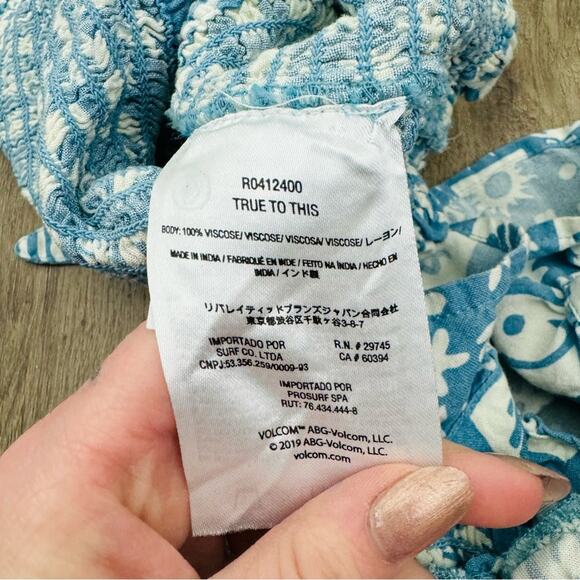 Volcom shorts and cami blue set size kids 8/10 - Picture 5 of 6